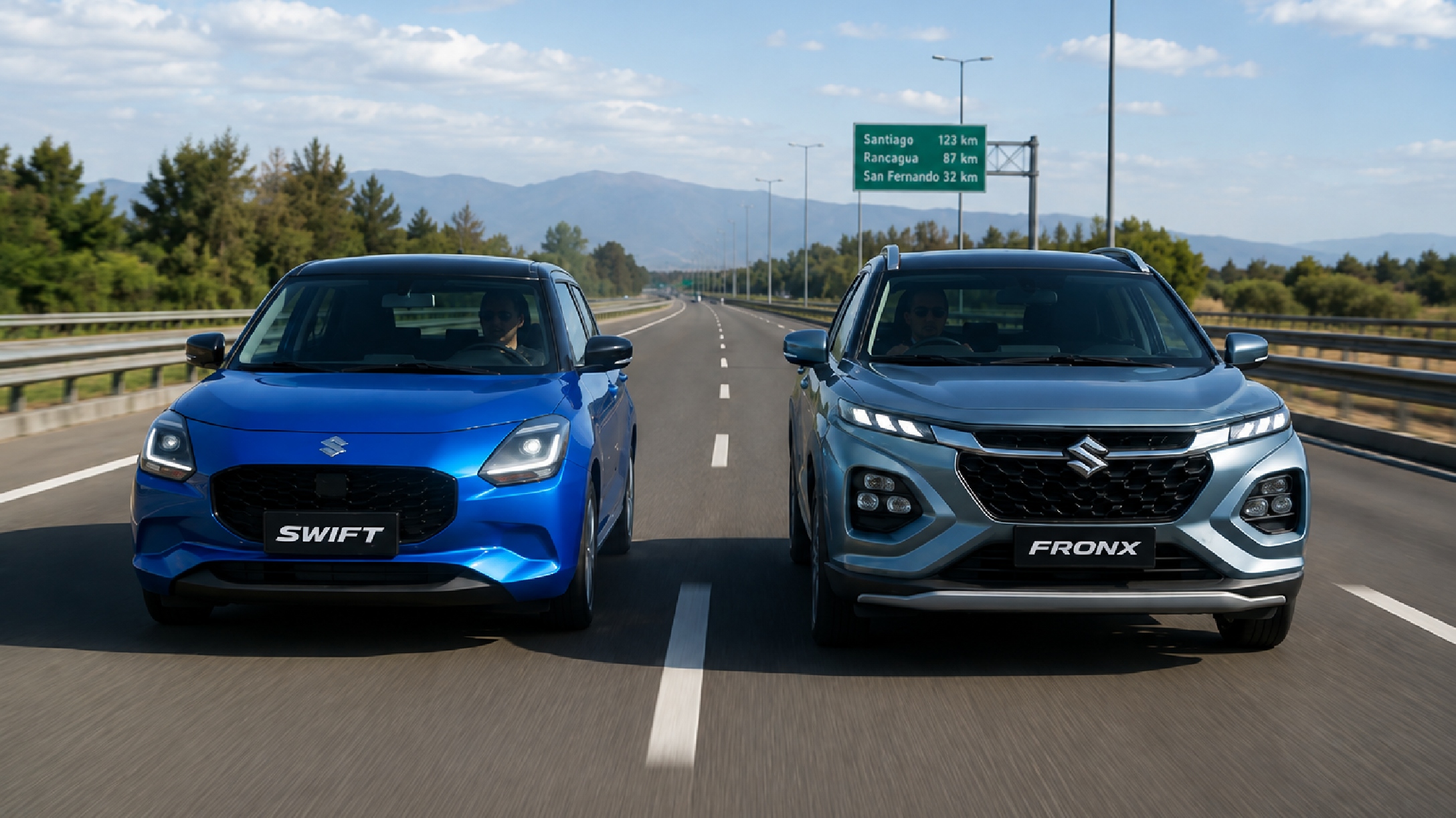 Autos hibridos Suzuki Fronx y Swift en Bolivia